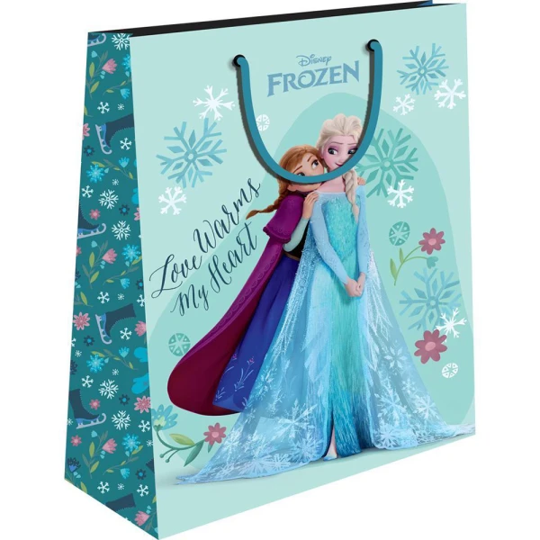 PAPER GIFT BAG 26X32X12 cm FROZEN - 2 DESIGNS