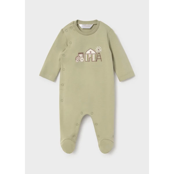 MAYORAL SET 2 ROMPERS INTELOCK LIGHT GREEN
