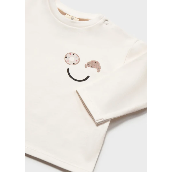 MAYORAL T-SHIRT ΜΑΚΡΥΜΑΝΙΚΟ ΠΟΥΔΡΑ 