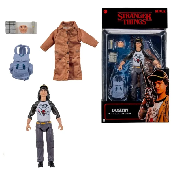 STRANGER THINGS COLLECTOR 15cm ARTICULATED FIGURE WITH ACCESSORIES - DUSTIN