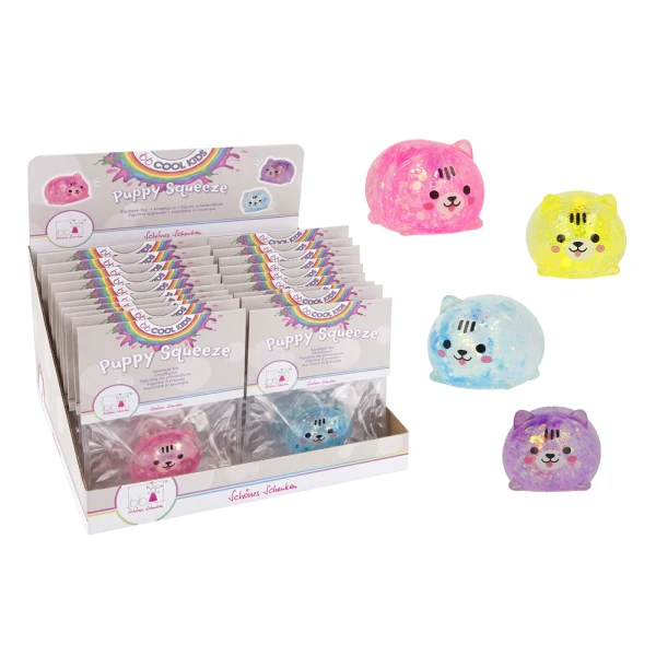 BALL SQUEEZE DOGGY - 4 COLORS