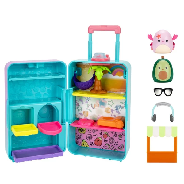 SQUISH-A-LONGS HANDBAG PLAYSET 2PCS. WITH FIGURES & ACCESSORIES