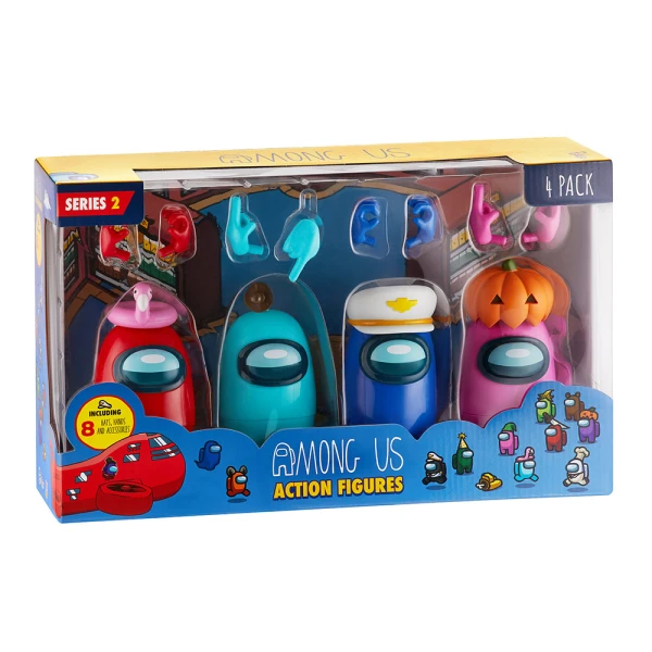 P.M.I. AMONG US ΦΙΓΟΥΡΕΣ ΔΡΑΣΗΣ 11,5 εκ. S2 4 PACK AU6230