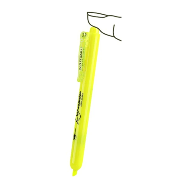 WRITECH HIGHLIGHTERWITH BUTTON 1-4mm RETRACTABLE NEON - 6 COLOURS