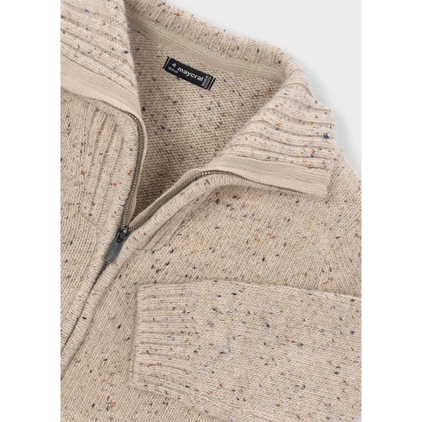 MAYORAL JACKET KNITTED DARK BEIGE