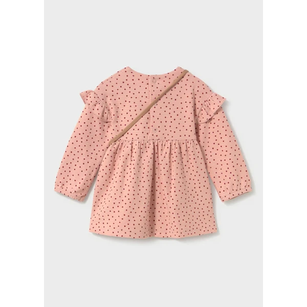MAYORAL DRESS WITH BAG SOFT PINK