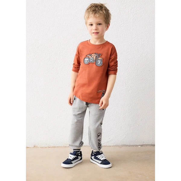 MAYORAL T-SHIRT LONG SLEEVES TERRACOTTA 