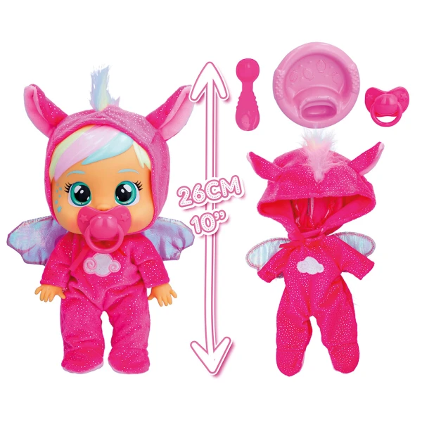 CRY BABIES ΚΛΑΨΟΥΛΙΝΙΑ ΑΓΑΠΟΥΛΙΝΙΑ LOVING CARE FANTASY ΔΙΑΔΡΑΣΤΙΚΗ ΚΟΥΚΛΑ ΚΛΑΙΕΙ ΜΕ ΑΛΗΘΙΝΑ ΔΑΚΡΥΑ - 2 ΣΧΕΔΙΑ