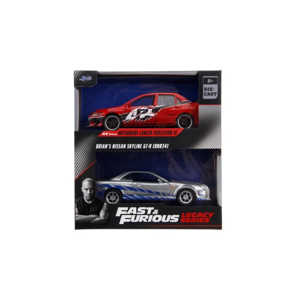 FAST & FURIOUS ΑΥΤΟΚΙΝΗΤΑ 1:32 LEGACY SERIES TWIN PACK W4