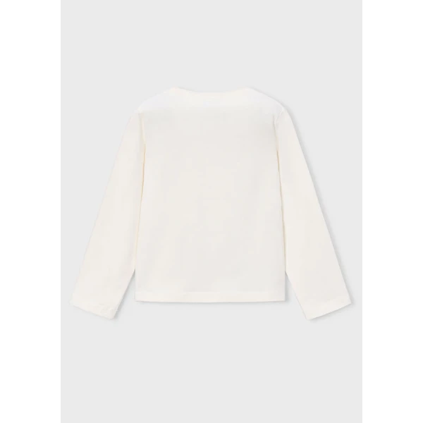 MAYORAL BLOUSE LONG SLEEVES FORMAL  ECRU-PINK