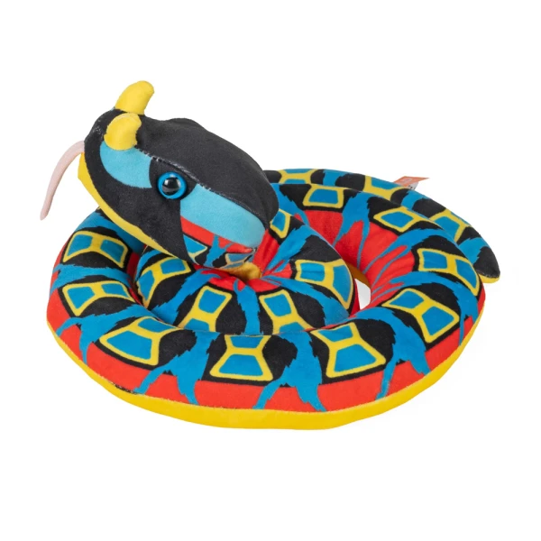 WILD REPUBLIC PLUSH GREEN RHINO VIPER SNAKE 91 cm
