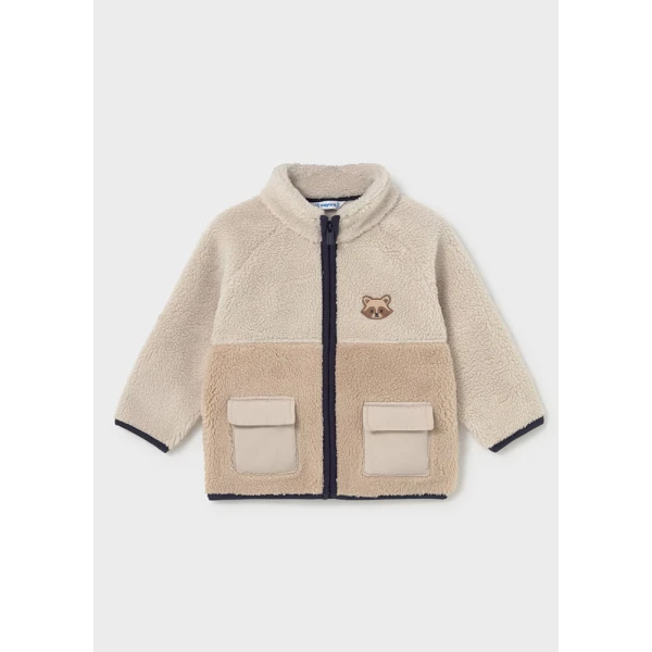 MAYORAL SHERPA JACKET DARK GREY BEIGE