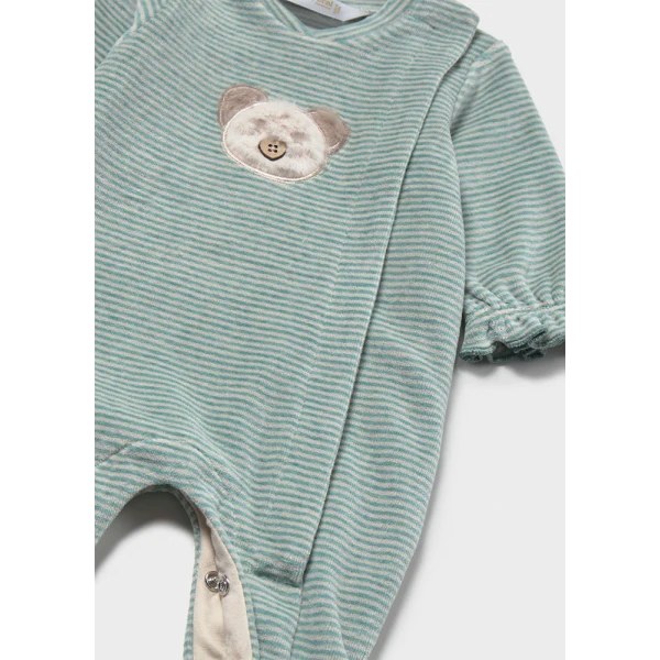 MAYORAL SET 2 ROMPERS VELOUR GREEN INTENSE