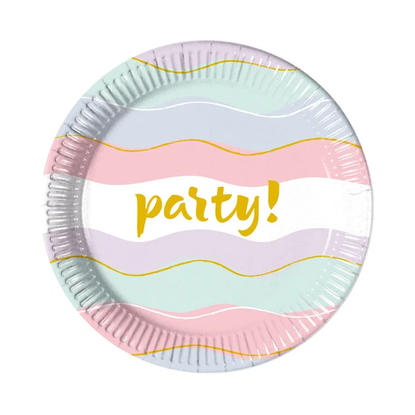 MEDIUM PLATES 20 cm ELEGANT PARTY NEXT GENERATION 8 pcs