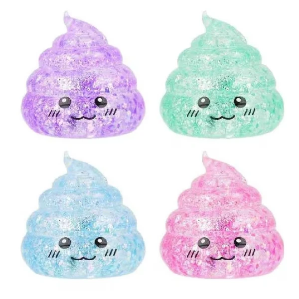ΜΠΑΛΑ SQUEEZE POO GLITTER - 4 ΧΡΩΜΑΤΑ