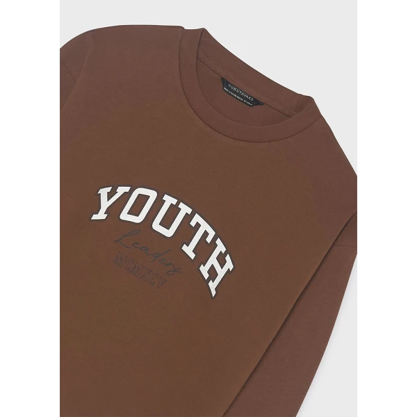 MAYORAL T-SHIRT ΜΑΚΡΥΜΑΝΙΚΟ BASIC ΣΟΚΟΛΑΤΙ 