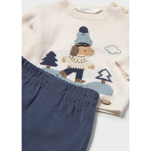 MAYORAL SET PANTS LONG SWEATER BLUE