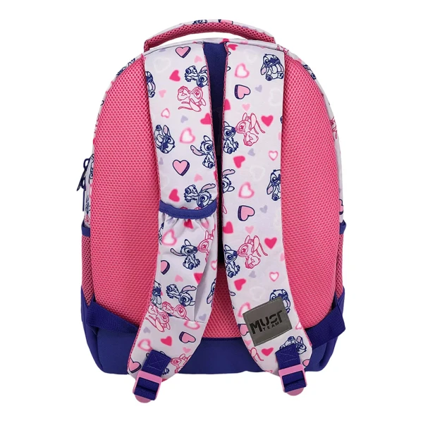 MUST TEAM SCHOOL BACKPACK 32X18X43 cm WITH 3 CASES STITCH & ANGEL