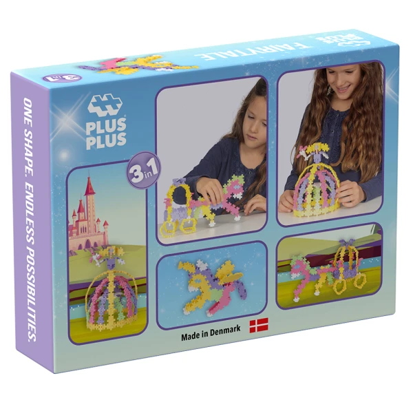 PLUS-PLUS LEARN TO BUILD - FAIRY & CARRIEGE