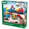 BRIO WORLD WOODEN TOY RAIL AND ROAD LOADING SET