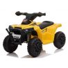 ELECTRIC BLUE ATV 6V, 4.5AH YELLOW WITH LIGHTS, MUSIC AND SUSPENSION 