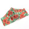 ECO CHIC PROTECTIVE MASK GREEN POPPIES