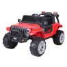 RED BATTERY OPERATED CAR TYPE JEEP 12V