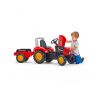 FALK RED SUPERCHARGER TRACTOR WITH TRAILER