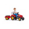 FALK RED SUPERCHARGER TRACTOR WITH TRAILER