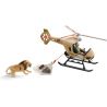 MINIATURES SCHLEICH PLAYSET LARGE ANIMAL RESCUE HELICOPTER