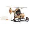 MINIATURES SCHLEICH PLAYSET LARGE ANIMAL RESCUE HELICOPTER