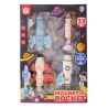 SET OF 4 MAGNETIC SPACE ROCKETS