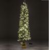 XMAS TREE PRE-LIT SNOW PENCIL D45Χ150 cm WITH 140 WHITE LED LIGHTS 260TIPS