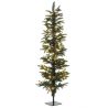 XMAS TREE PRE-LIT PENCIL PINE D45Χ150 cm WITH 140 WHITE LED LIGHTS 566TIPS