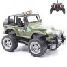 REMOTE CONTROL JEEP 1:18 WITH LIGHTS, USB - GREEN
