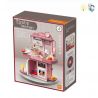LITTLE KITCHEN WITH EL. COOKER LIGHT AND SOUNDS PINK