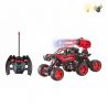 REMOTE CONTROLLED JEEP WITH LIGHTS USB 27MHz - RED
