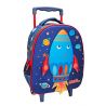 MUST TODDLER TROLLEY BACKPACK 27X10X31 cm 2 CASES 3D EVA SPACE ROCKET