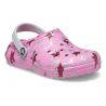 CROCS CLASSIC LINED DISCO DANCE PARTY CLOG K TAFFY PINK/MULTI
