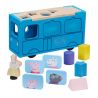PEPPA PIG WOODEN SCHOOL BUS WITH SHAPES
