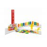 SET DOMINO BRICKS WITH TRAIN WITH SOUNDS AND LIGHTS