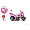RECHARGEABLE 6V MOTORCYCLE PINK WITH LIGHT AND SOUNDS