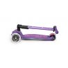 MICRO 3-WHEELS SCOOTER MAXI MICRO DELUXE LED FOLDABLE PURPLE