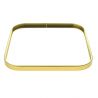  GOLD METAL TRAY 24X24 CM WITH MIRROR TOP