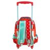 MUST TODDLER TROLLEY BACKPACK 27X10X31 cm 2 CASES 3D SOFT PRINCESS FROG