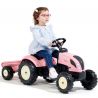 FALK TRACTOR WITH TRAILER COUNTRY STAR PINK