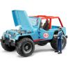 BRUDER BLUE 4WD VEHICLE CROSS WITH DRIVER