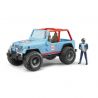 BRUDER BLUE 4WD VEHICLE CROSS WITH DRIVER