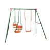 DOUBLE METAL SWING WITH SIMPLE SEAT AND GONDOLA 