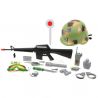 MILITARY SET WITH HELMET AND WEAPONS